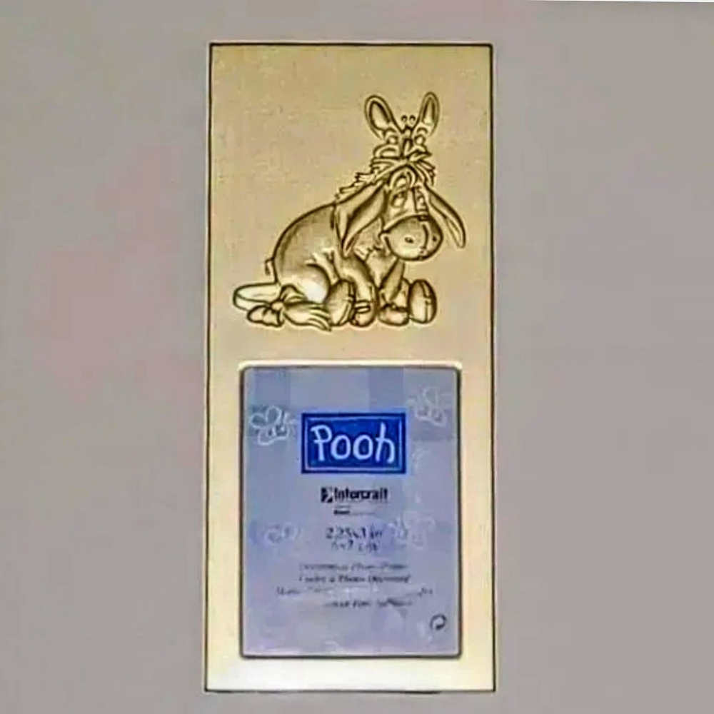 EEYORE Gold Picture Frame Disney Welcomes 2000 Intercraft  from Winnie The Pooh